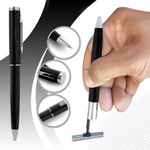 Pre Ink Pen Stamp - Black and Silver Body